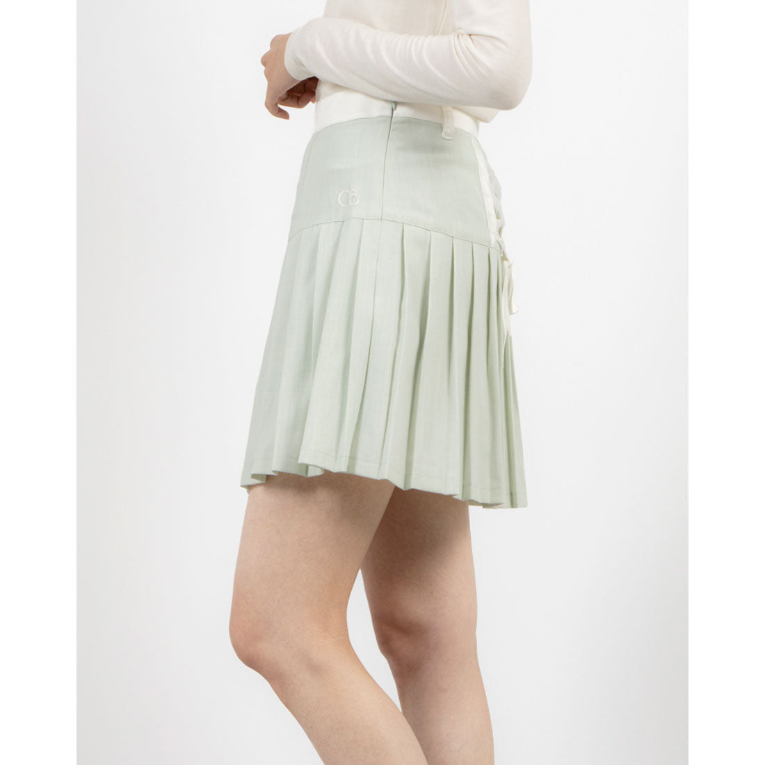 ココエアリー coco airy ribbon pleated skirt （MINT） MINT