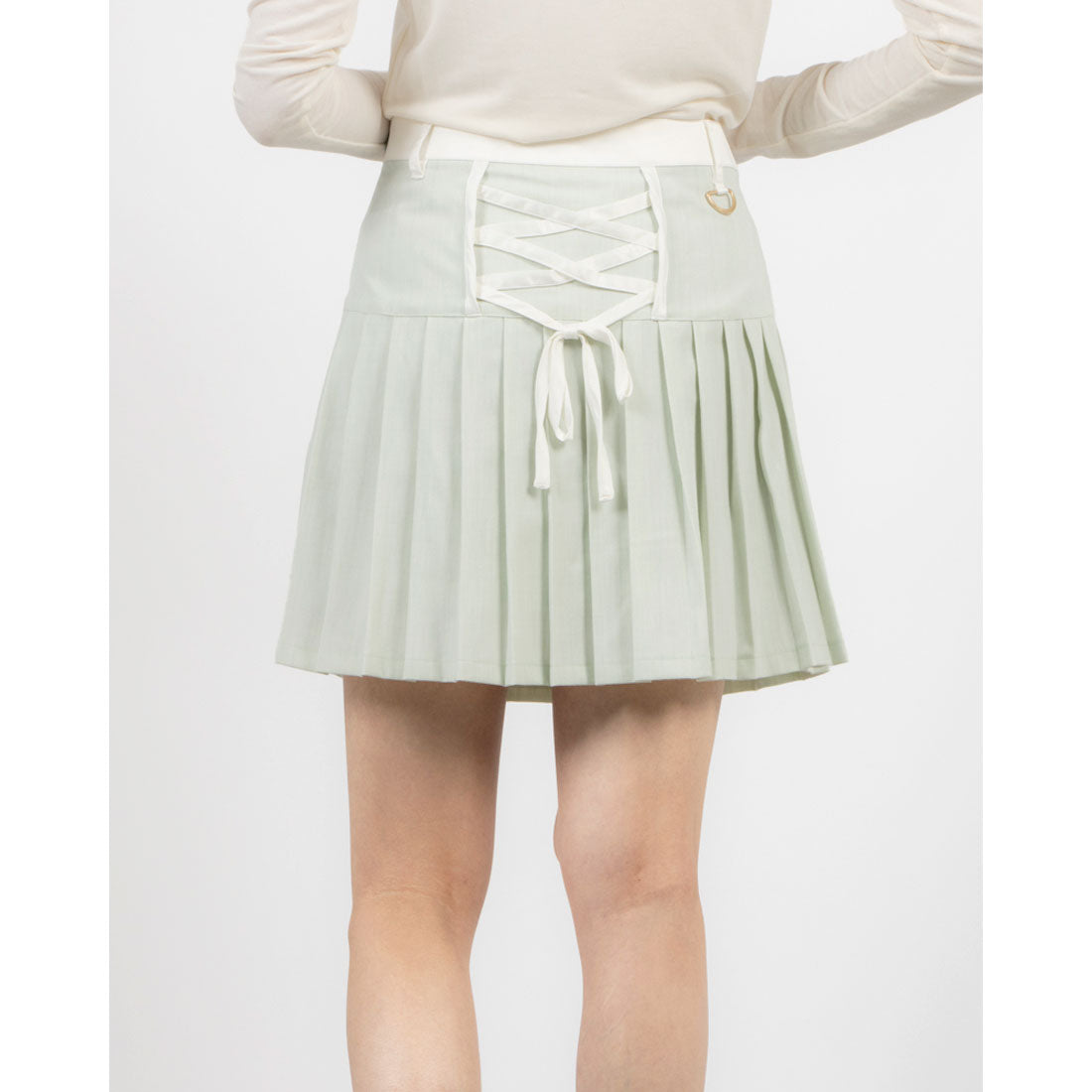 ココエアリー coco airy ribbon pleated skirt （MINT） MINT