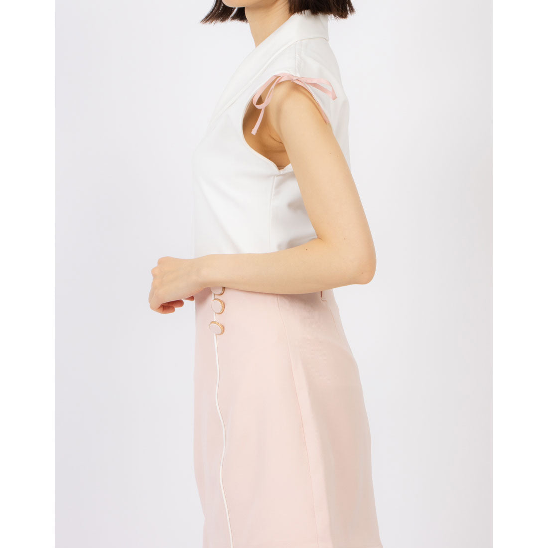 ココエアリー coco airy Drost shoulder tops （PINK） PINK