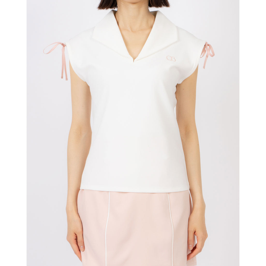 ココエアリー coco airy Drost shoulder tops （PINK） PINK