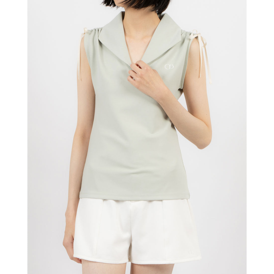 ココエアリー coco airy Drost shoulder tops （MINT） MINT