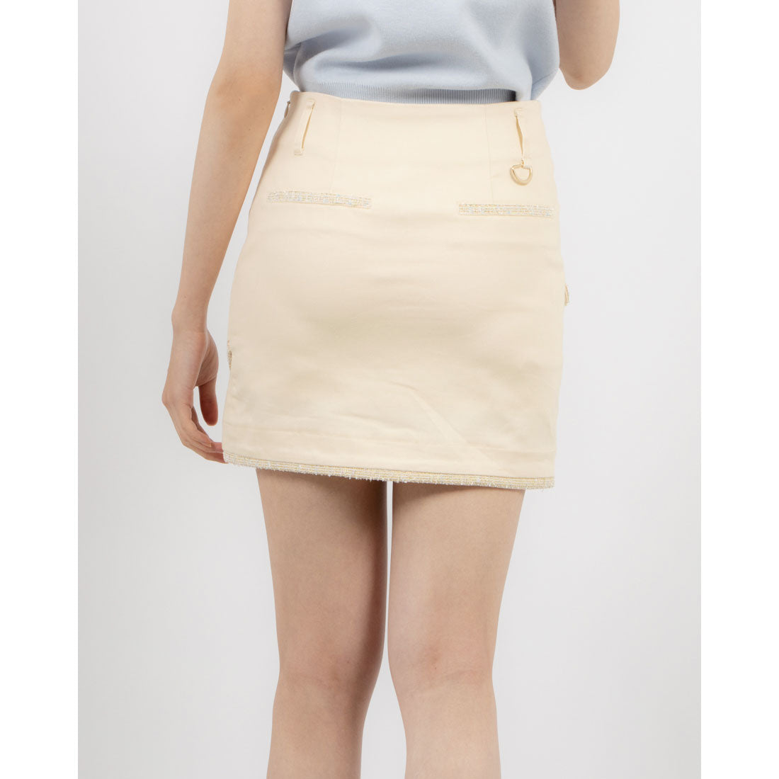 ココエアリー coco airy ashime tweed line skirt （BEIGE） BEIGE