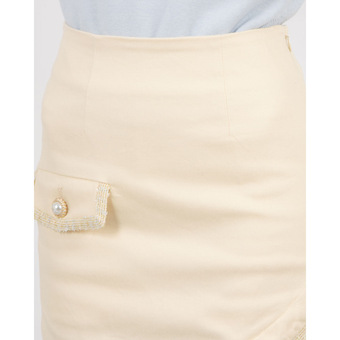 ココエアリー coco airy ashime tweed line skirt （BEIGE） BEIGE