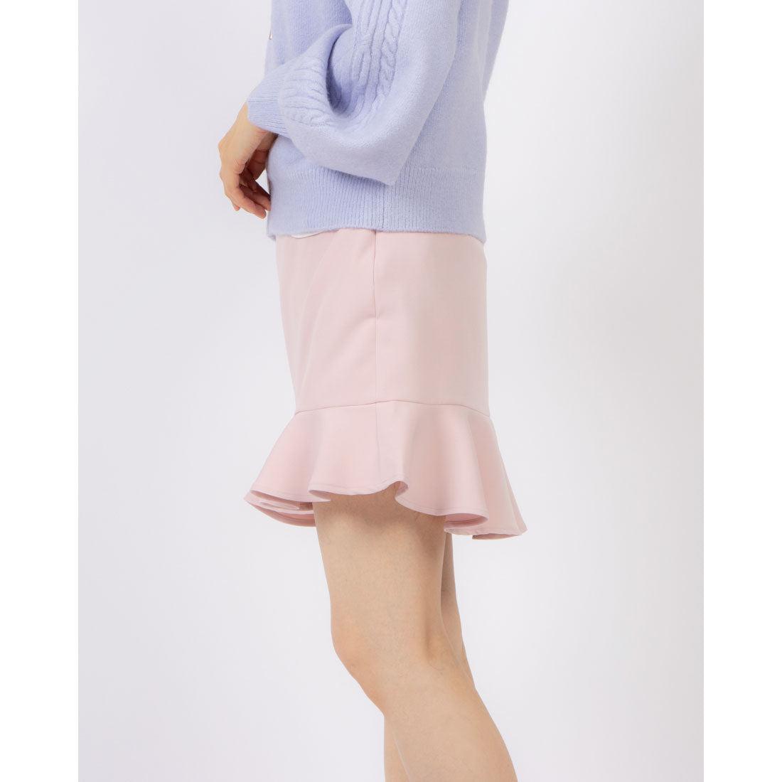 ココエアリー coco airy hem frill mini skirt （PINK） PINK