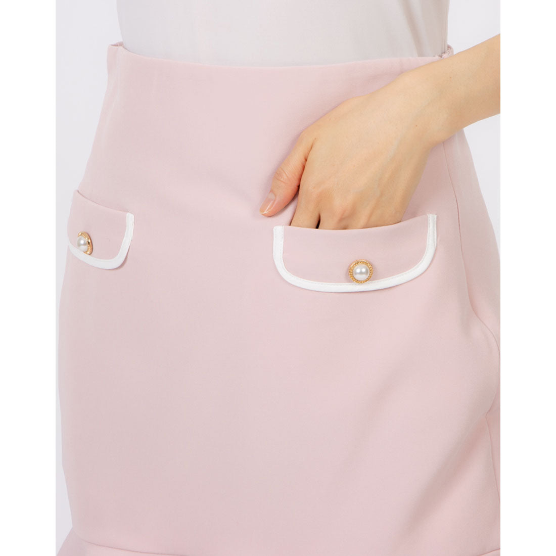 ココエアリー coco airy hem frill mini skirt （PINK） PINK