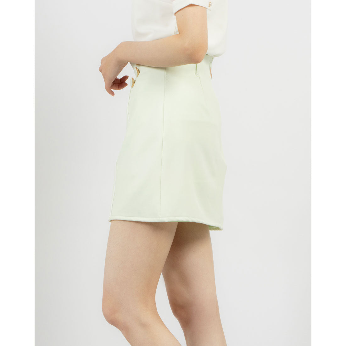 ココエアリー coco airy triple button skirt （MINT） MINT