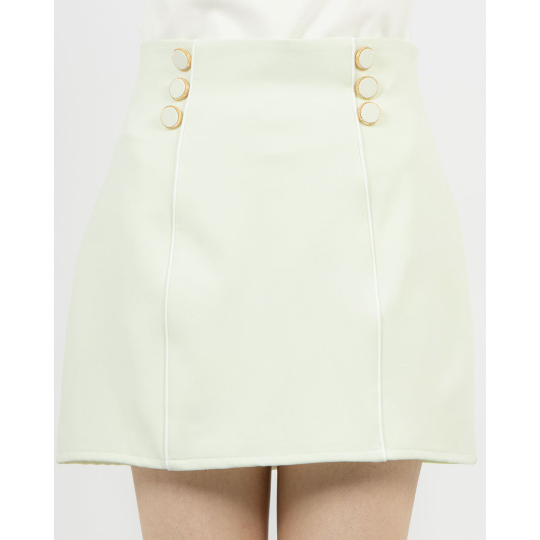 ココエアリー coco airy triple button skirt （MINT） MINT