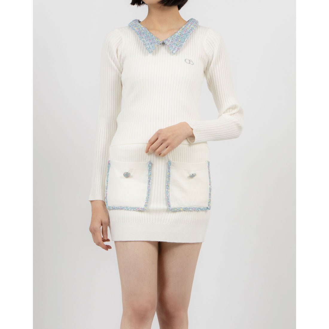 ココエアリー coco airy knit setup （O.WHITE） O.WHITE