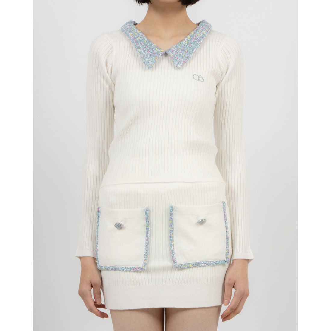 ココエアリー coco airy knit setup （O.WHITE） O.WHITE