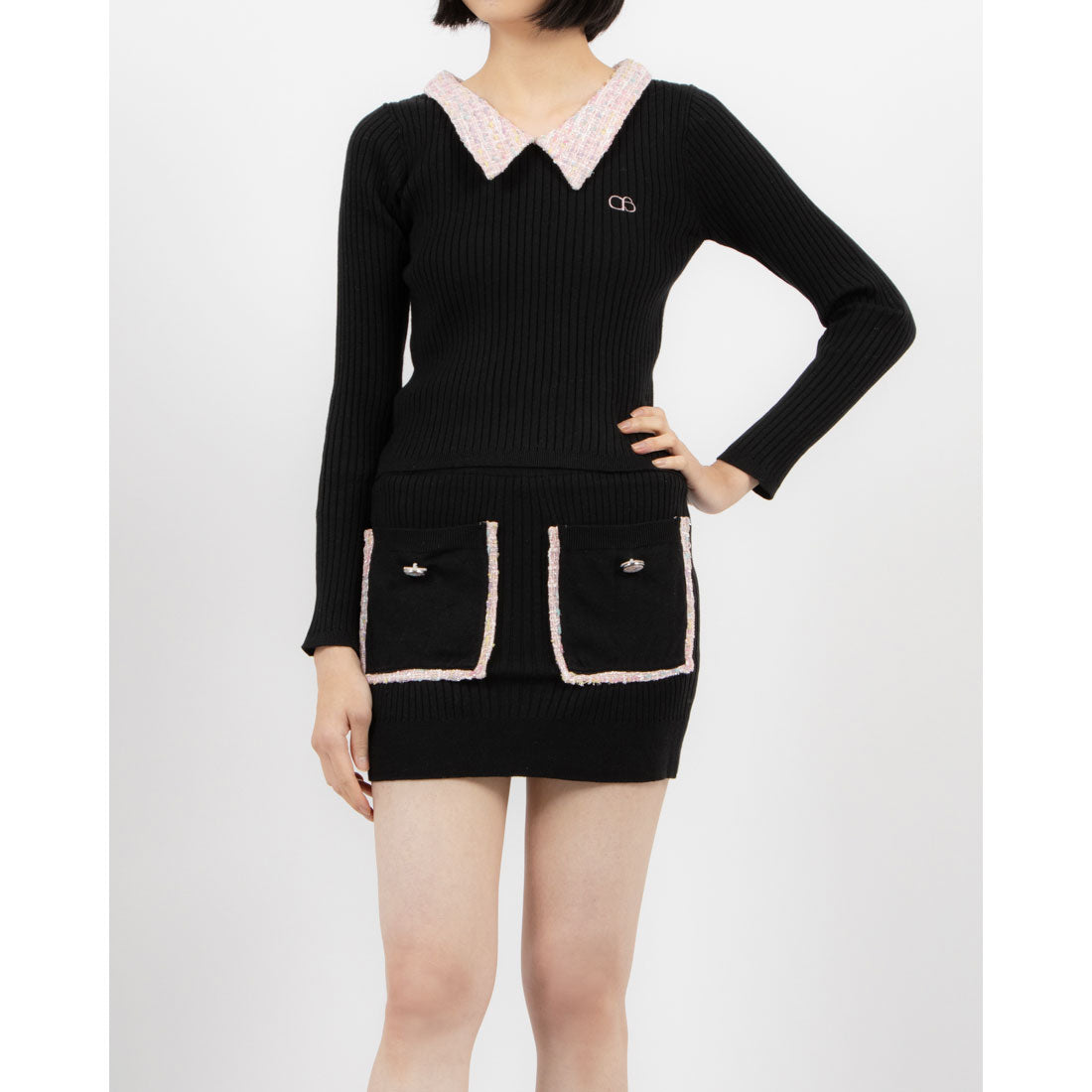 ココエアリー coco airy knit setup （BLACK） BLACK