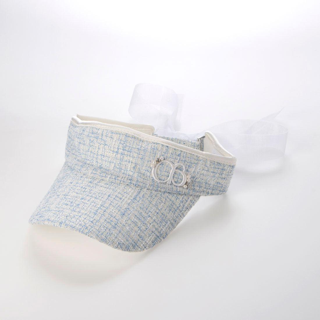 ココエアリー coco airy tweed sunvisor （LBLU） LBLU