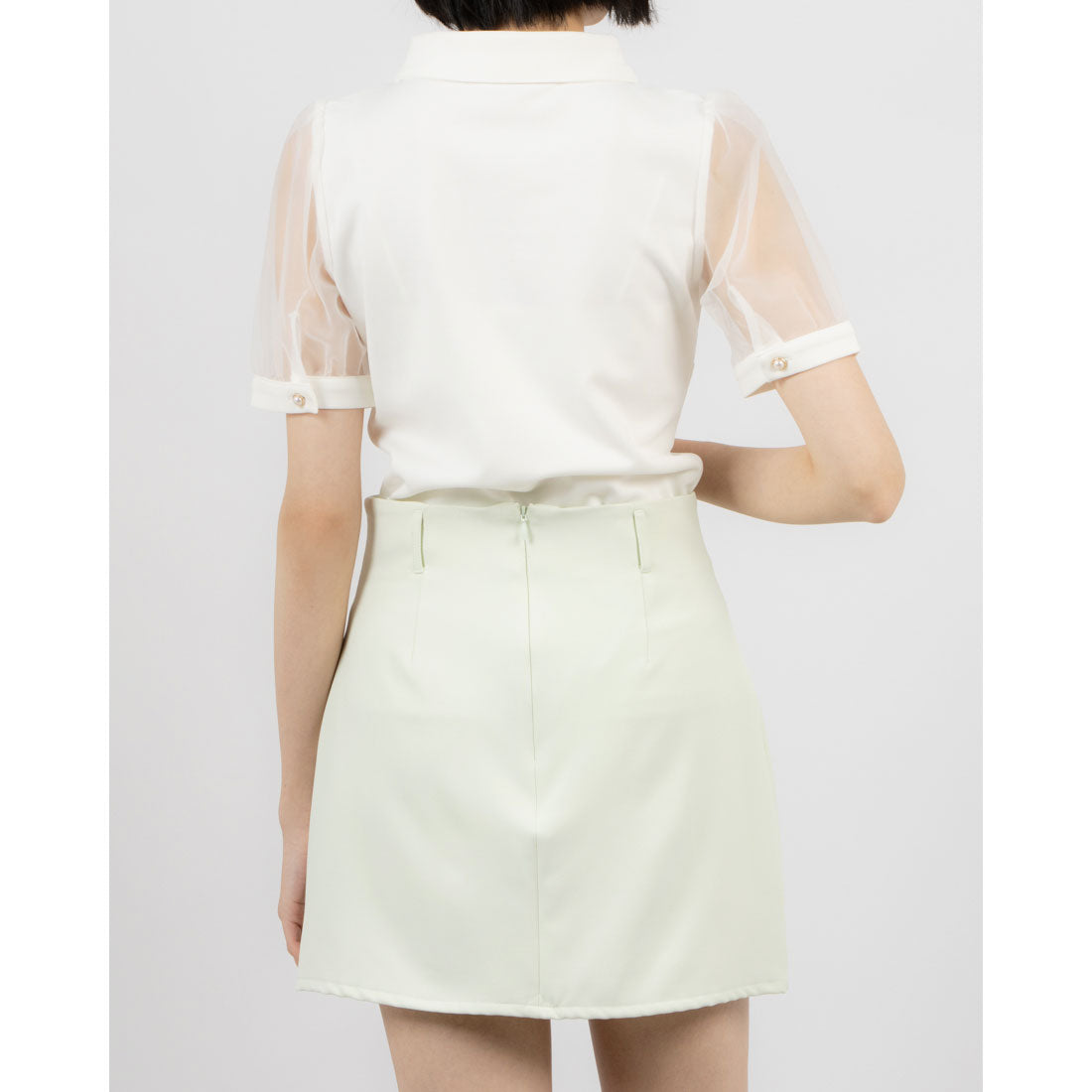 ココエアリー coco airy choker neck Tーshirt （O.WHT） O.WHT