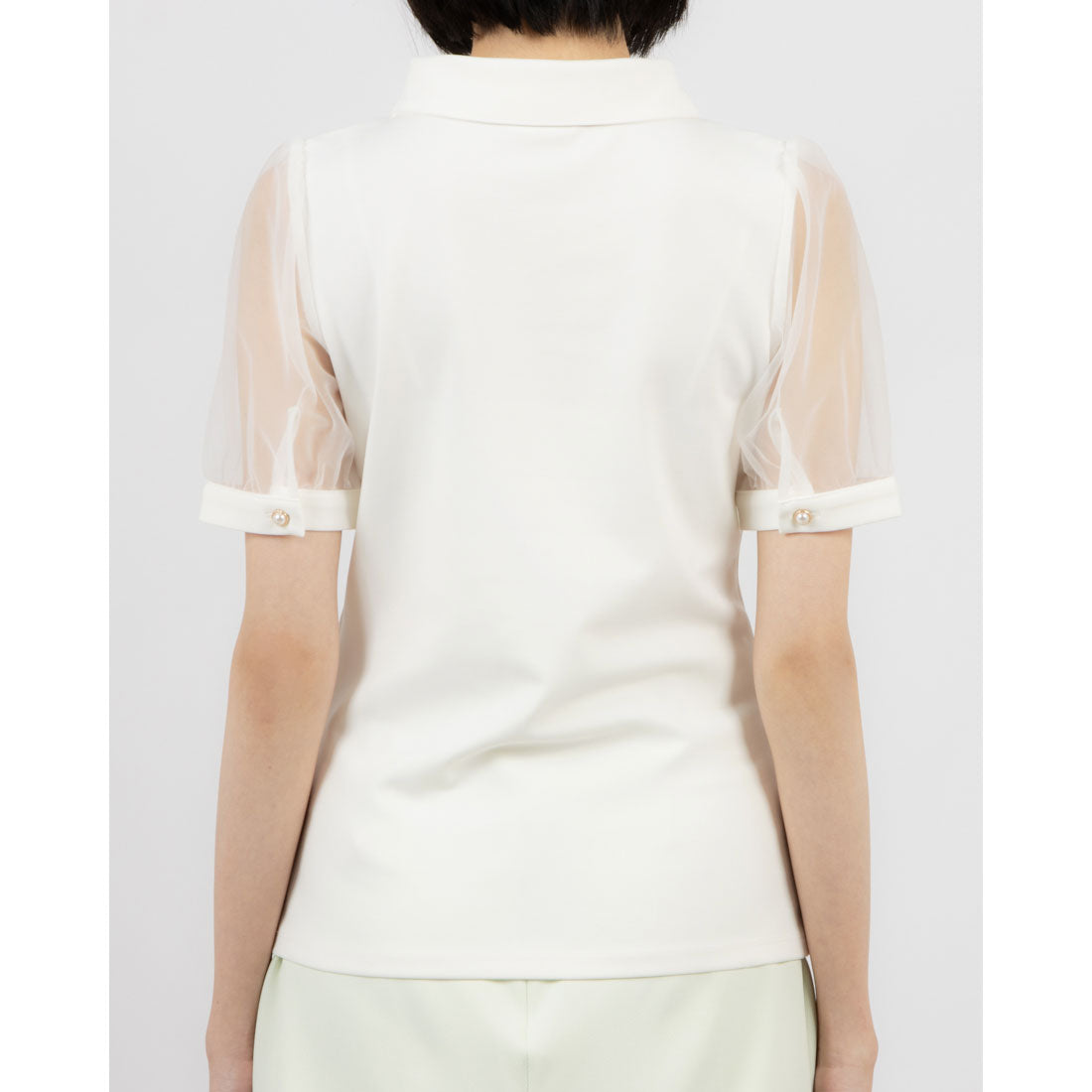 ココエアリー coco airy choker neck Tーshirt （O.WHT） O.WHT