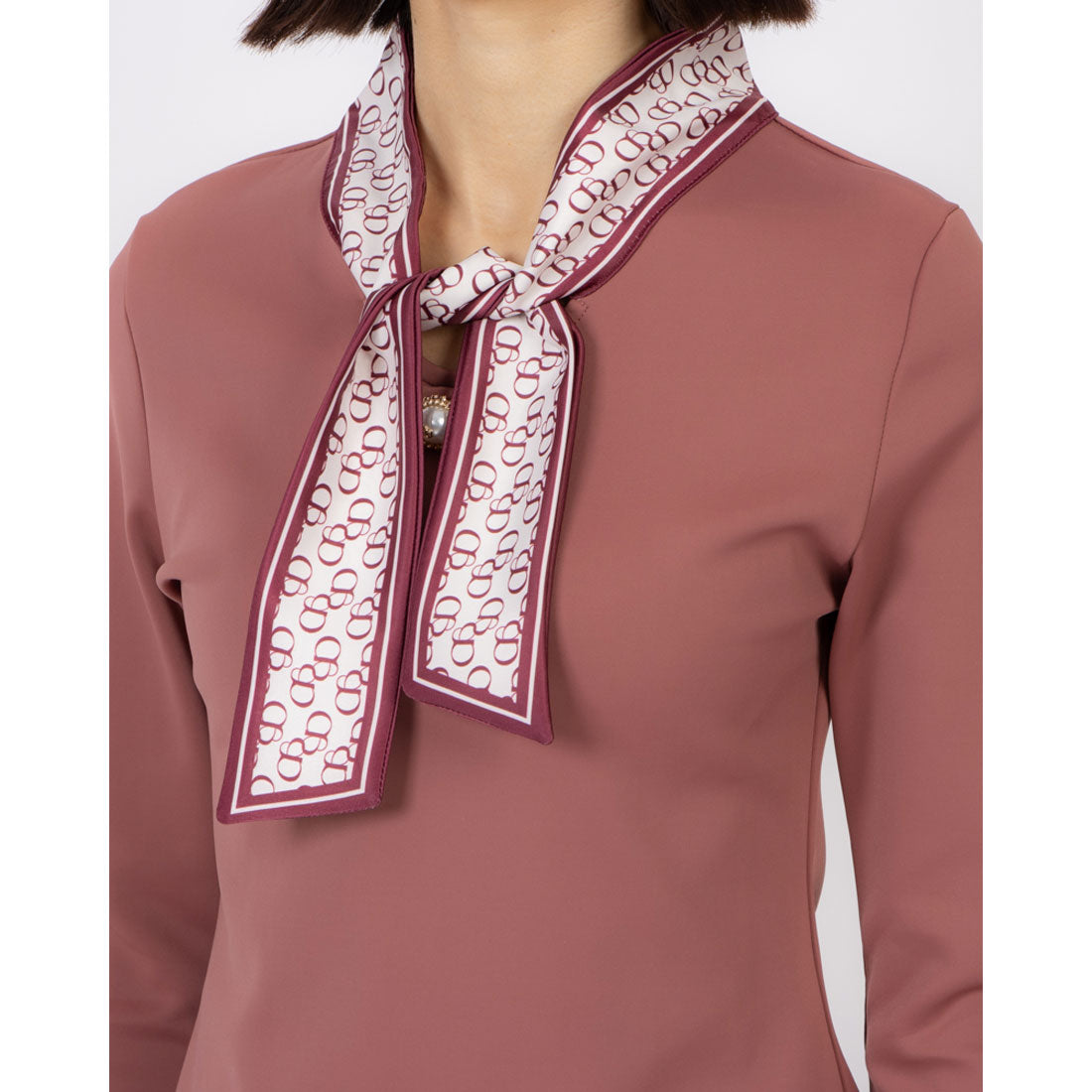 ココエアリー coco airy logo bowtie tops （BORDEAUX） BORDEAUX