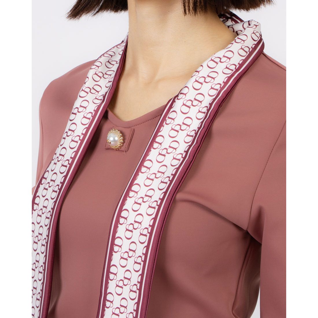 ココエアリー coco airy logo bowtie tops （BORDEAUX） BORDEAUX