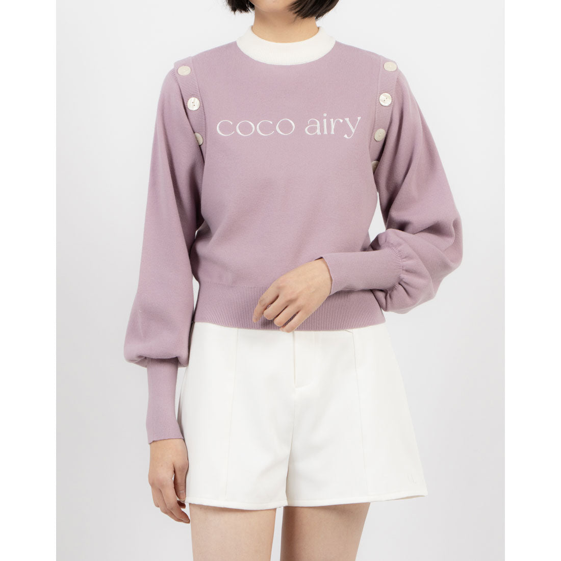 ココエアリー coco airy 3way knit tops （MINT） MINT