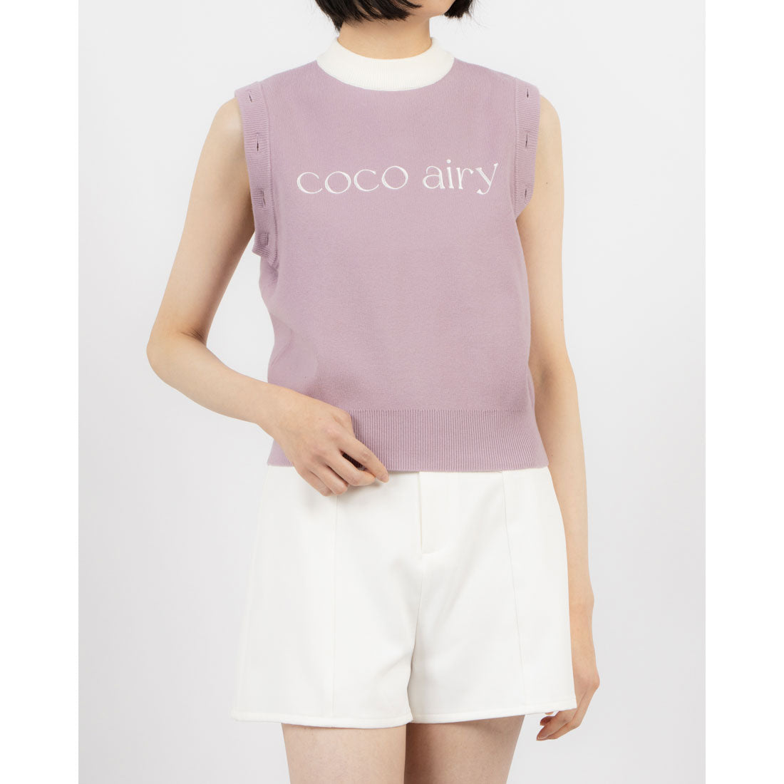 ココエアリー coco airy 3way knit tops （MINT） MINT