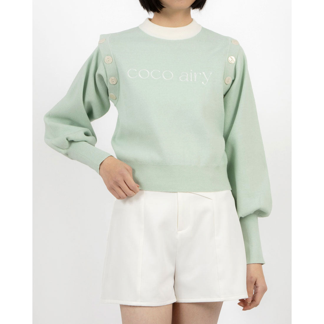 ココエアリー coco airy 3way knit tops （LAVENDER） LAVENDER