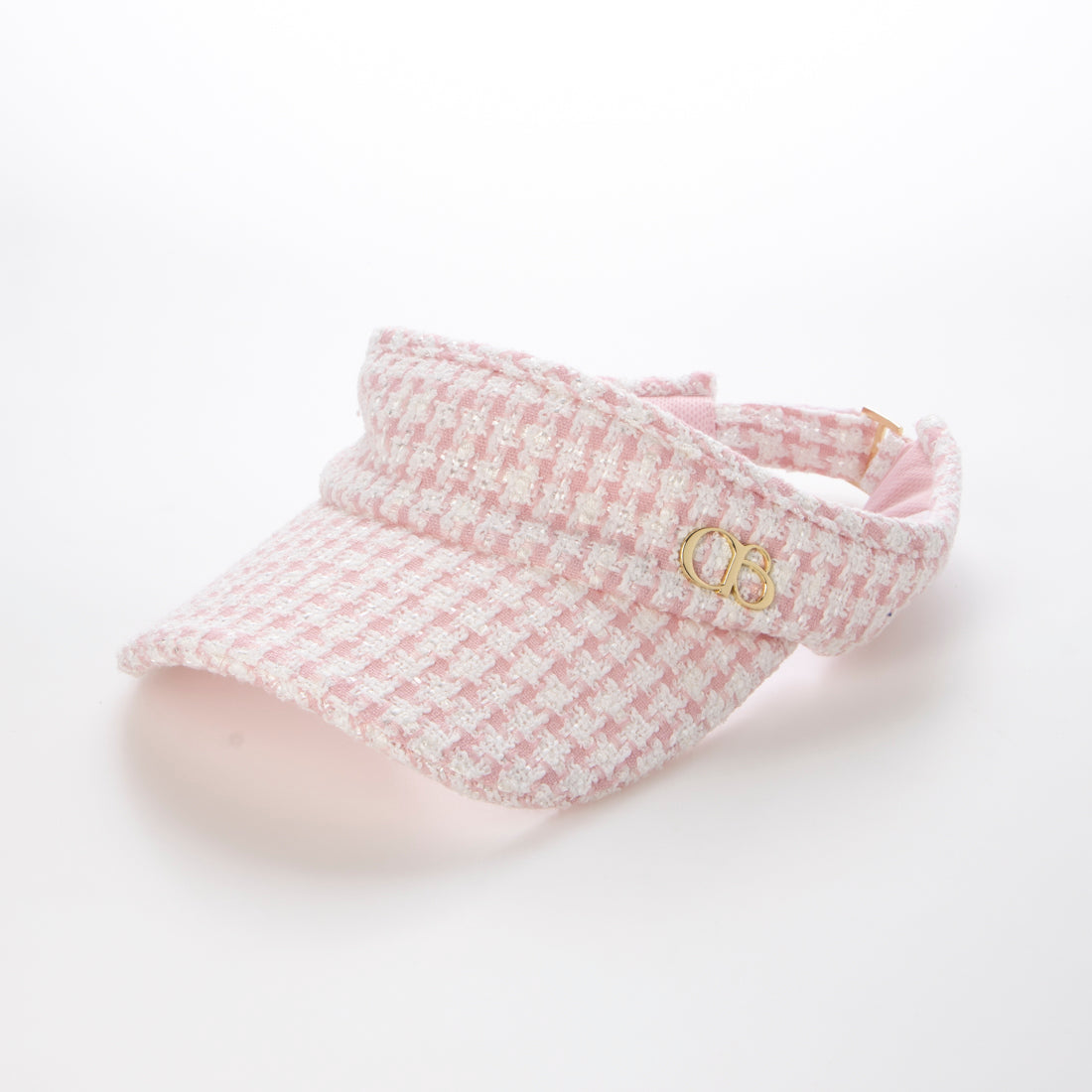 ココエアリー coco airy emblem tweed sunviser （PINK） PINK