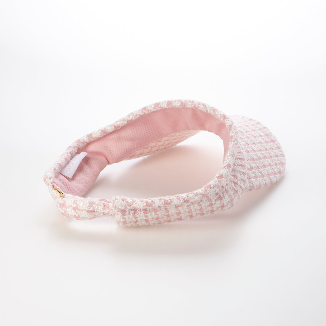 ココエアリー coco airy emblem tweed sunviser （PINK） PINK