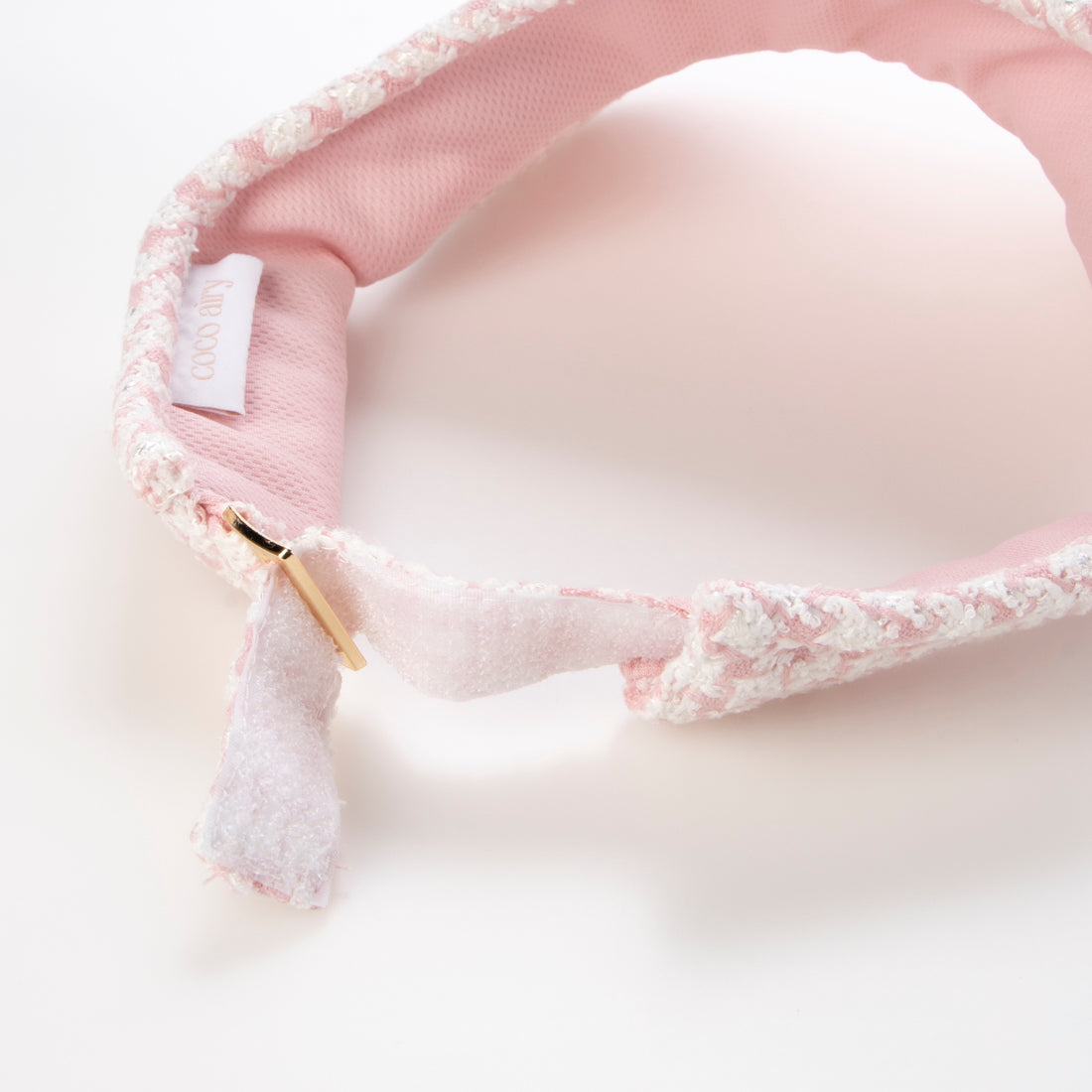 ココエアリー coco airy emblem tweed sunviser （PINK） PINK