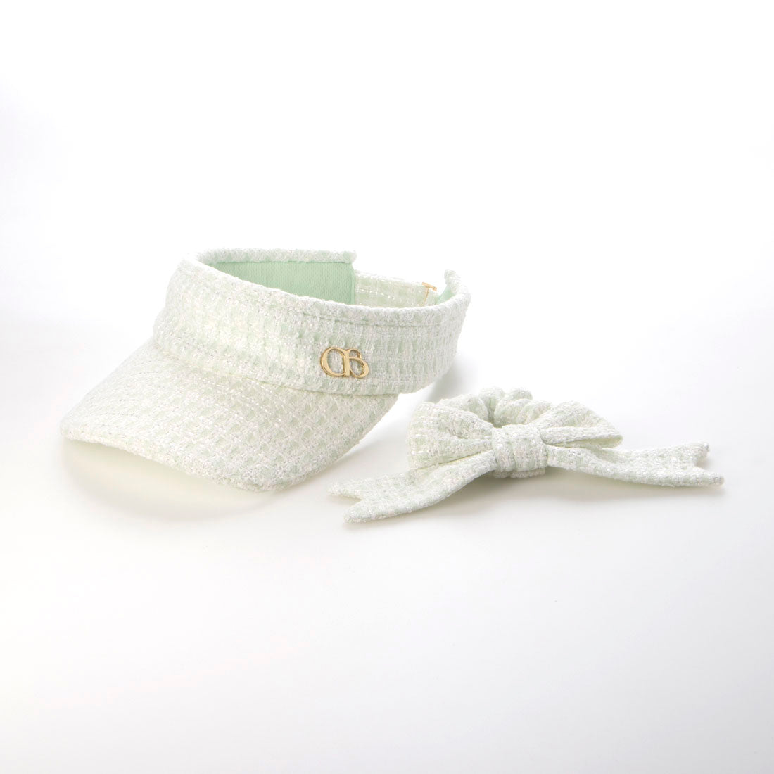 ココエアリー coco airy emblem tweed sunviser （MINT） MINT