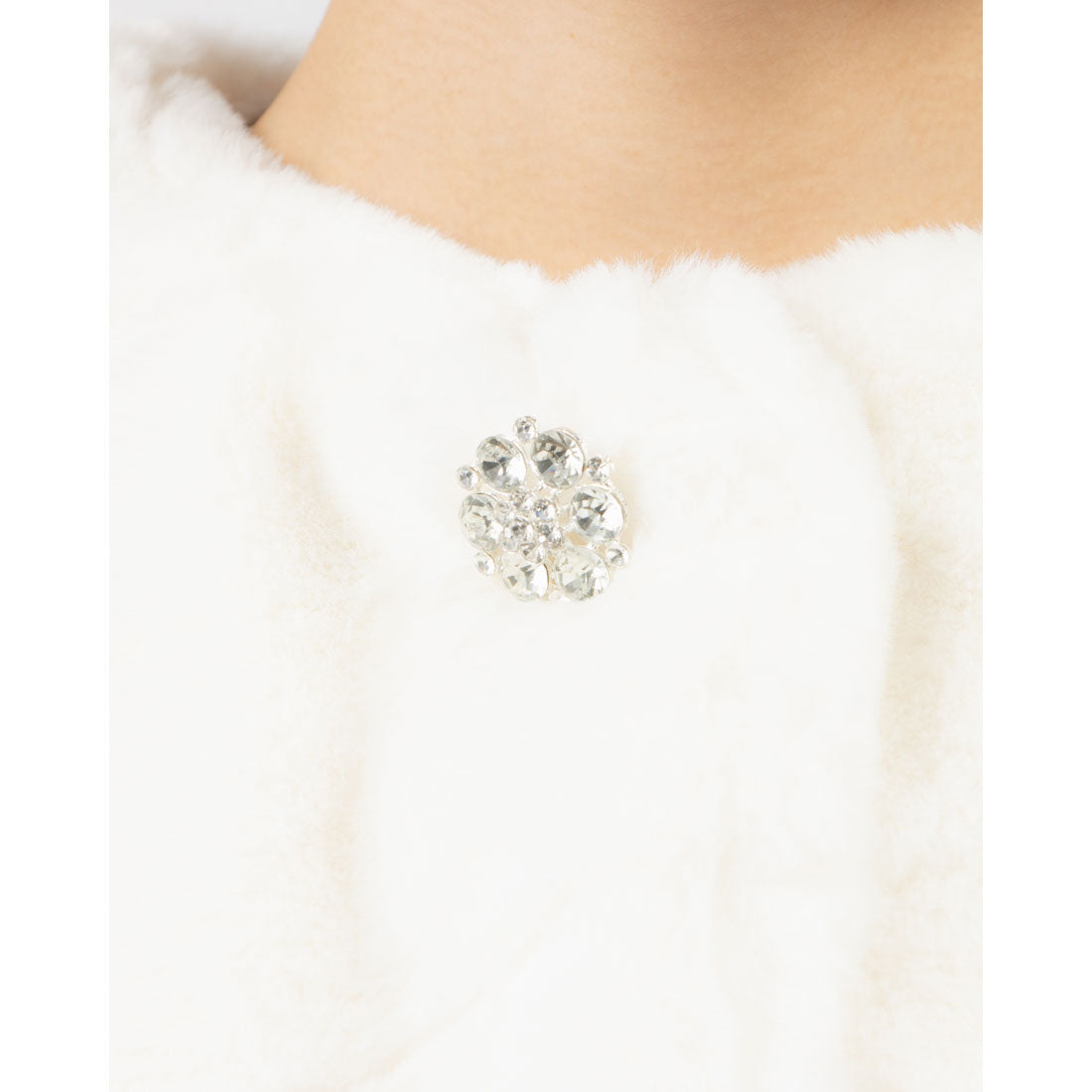 ココエアリー coco airy fur vest （O.WHITE） O.WHITE