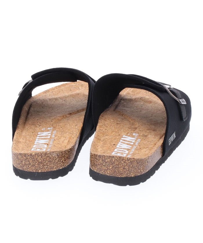 ジーンズメイト JEANS MATE 【EDWIN】シングルベルトサンダル メンズ EW9303 フットベッド 紳士 事務所履き スリッパ つっかけ （ネイビー） ネイビー