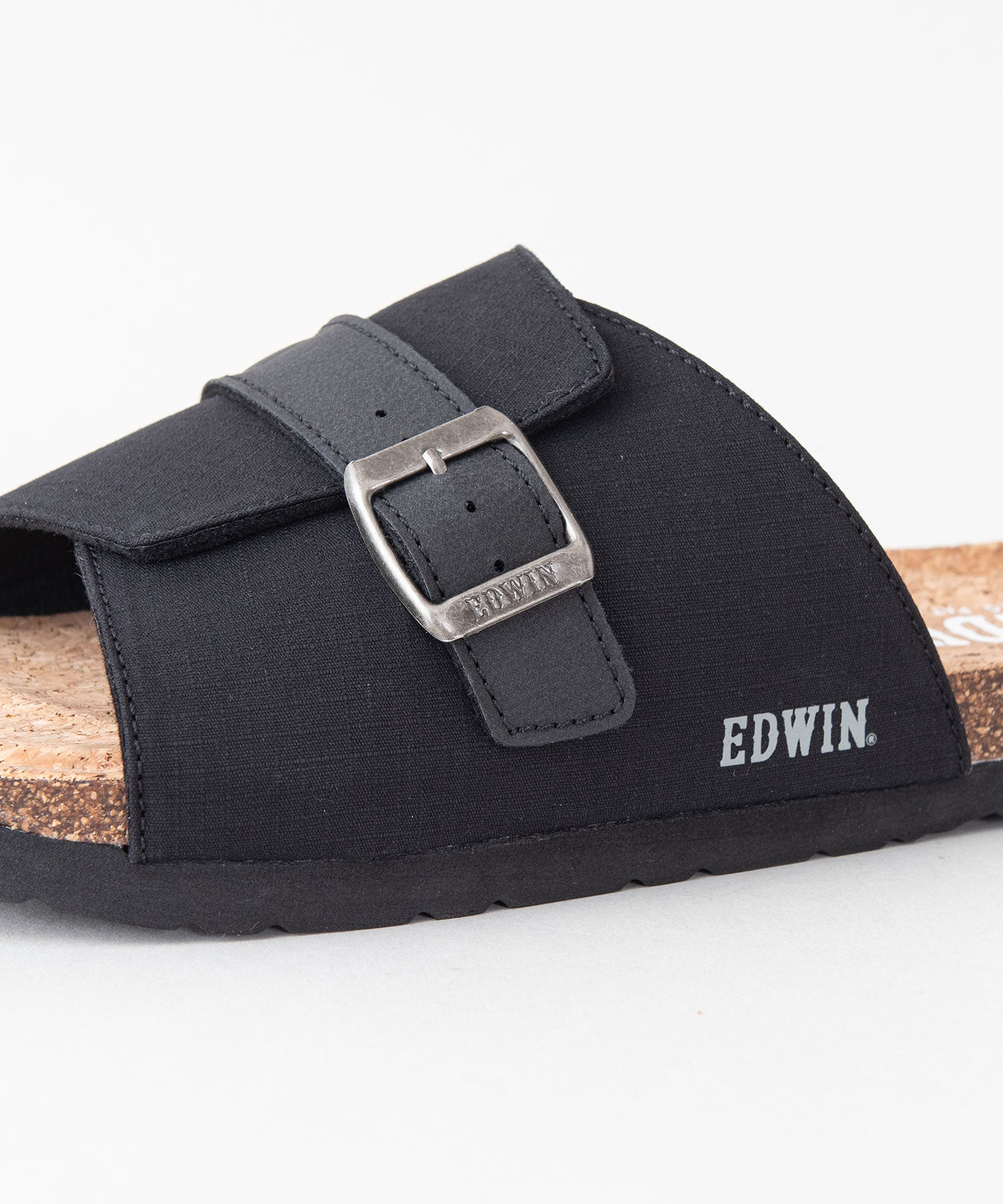 ジーンズメイト JEANS MATE 【EDWIN】シングルベルトサンダル メンズ EW9303 フットベッド 紳士 事務所履き スリッパ つっかけ （ネイビー） ネイビー