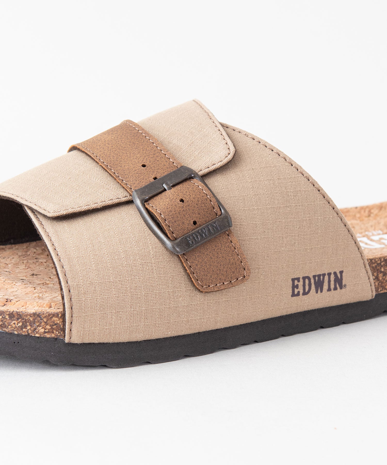 ジーンズメイト JEANS MATE 【EDWIN】シングルベルトサンダル メンズ EW9303 フットベッド 紳士 事務所履き スリッパ つっかけ （ネイビー） ネイビー