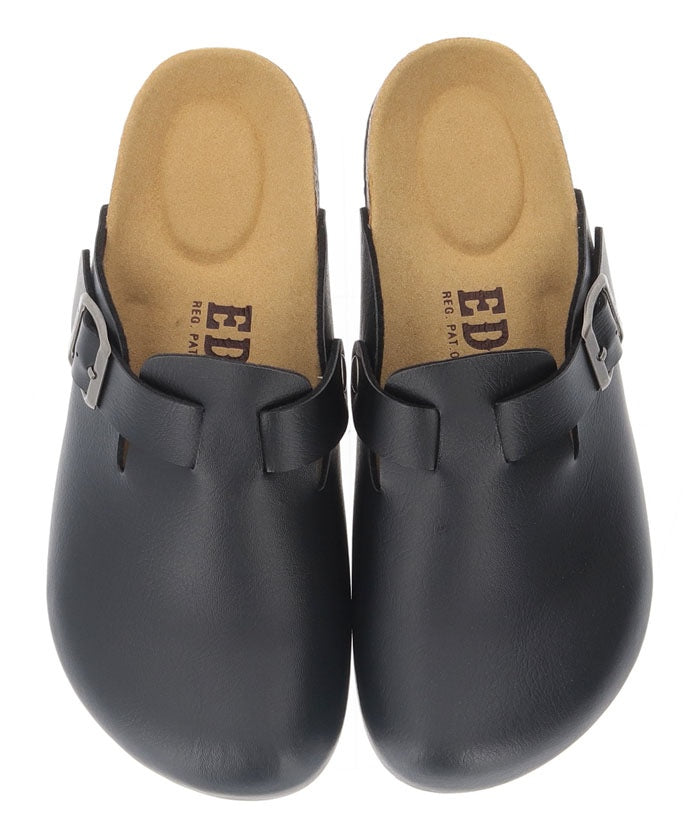 ジーンズメイト JEANS MATE 【EDWIN】ボストンタイプ サンダル EW9071 コンフォート 紳士 事務所履き スリッパ つっかけ （ブラック） ブラック
