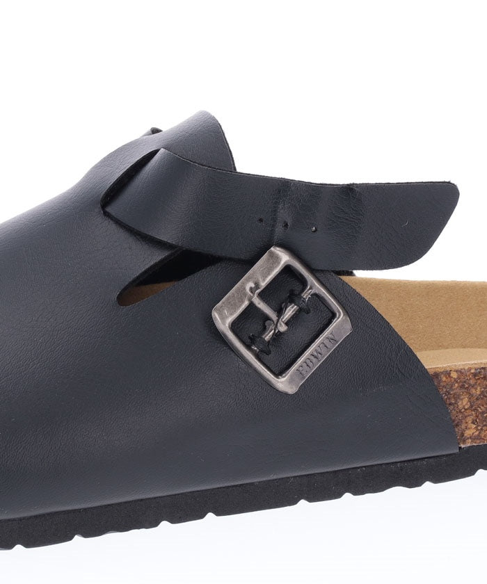ジーンズメイト JEANS MATE 【EDWIN】ボストンタイプ サンダル EW9071 コンフォート 紳士 事務所履き スリッパ つっかけ （ブラック） ブラック