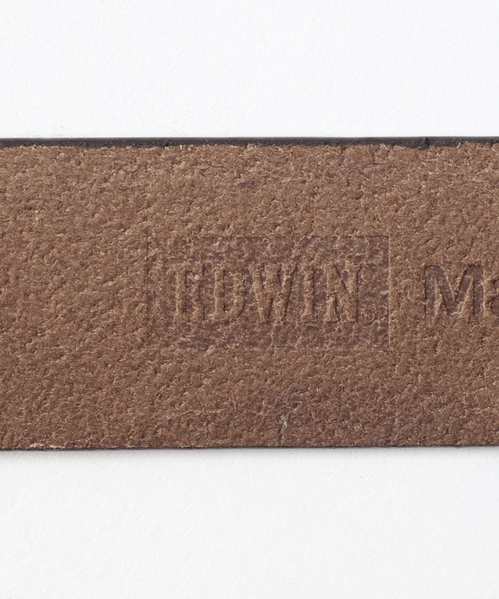 JEANS MATE 【EDWIN】 Made in Japan 40MM Garrison leather Belt MADE IN JAPAN Organic Leather