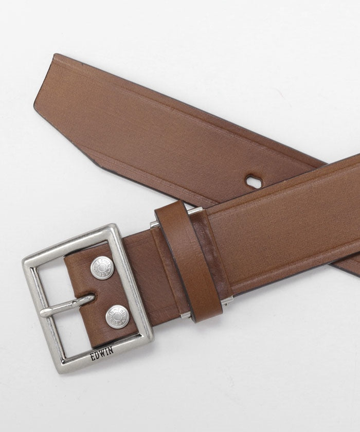 JEANS MATE 【EDWIN】 Made in Japan 40MM Garrison leather Belt MADE IN JAPAN Organic Leather