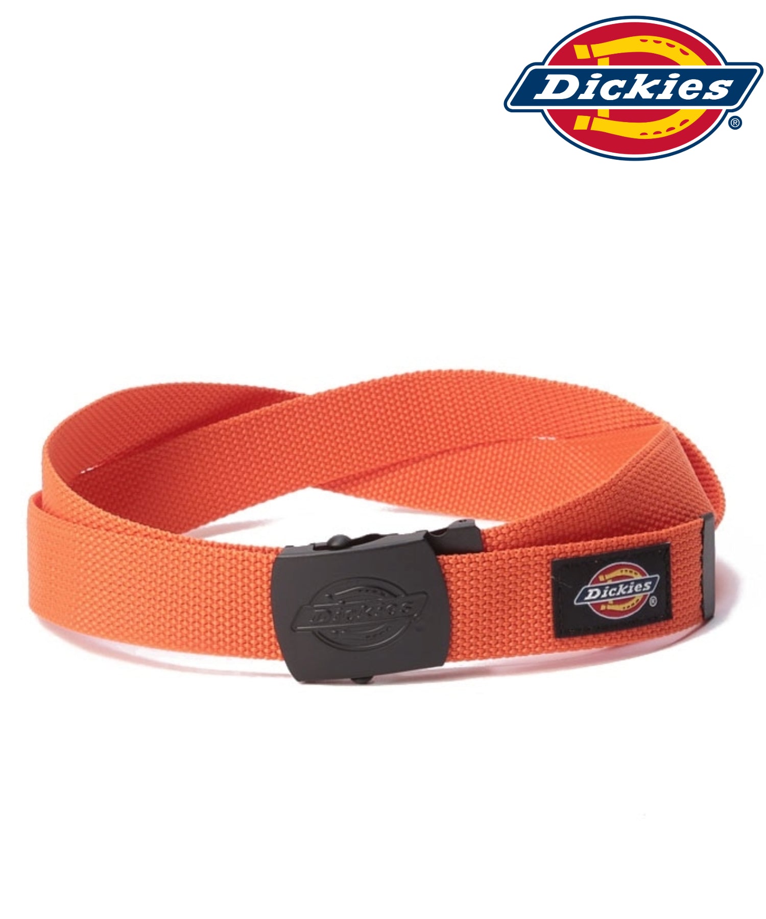 ジーンズメイト JEANS MATE 【DICKIES】ネームロゴGIベルト （オレンジ） オレンジ