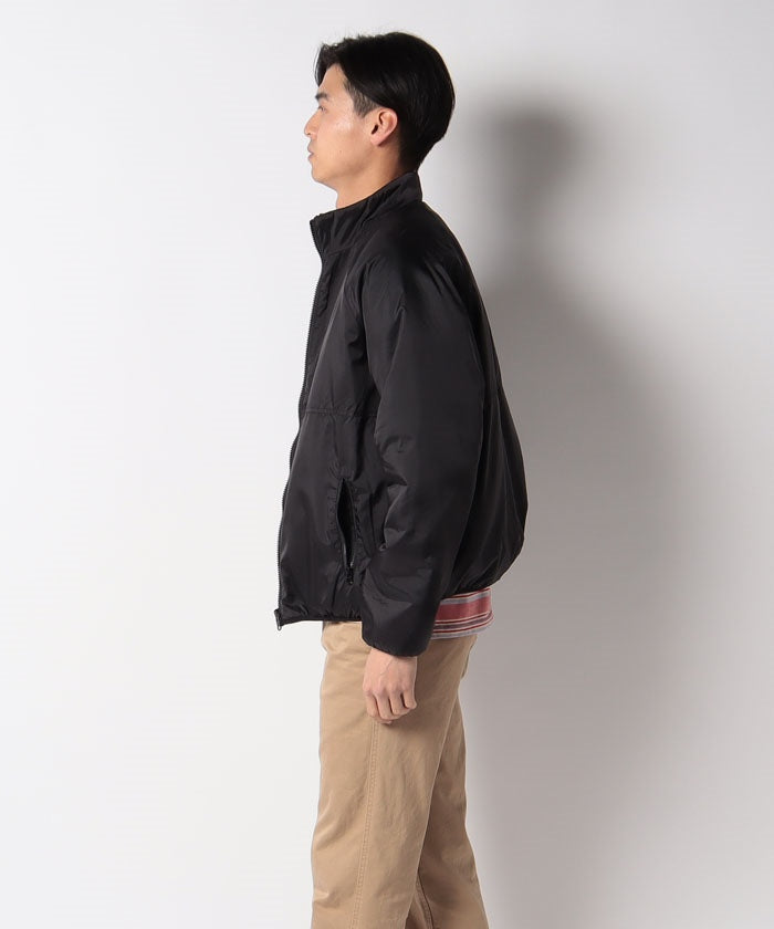 ジーンズメイト JEANS MATE 【BLUESTANDARD】リバーシブル ブルゾン ナイロン×ボア 軽量 あたたか （ブラック） ブラック