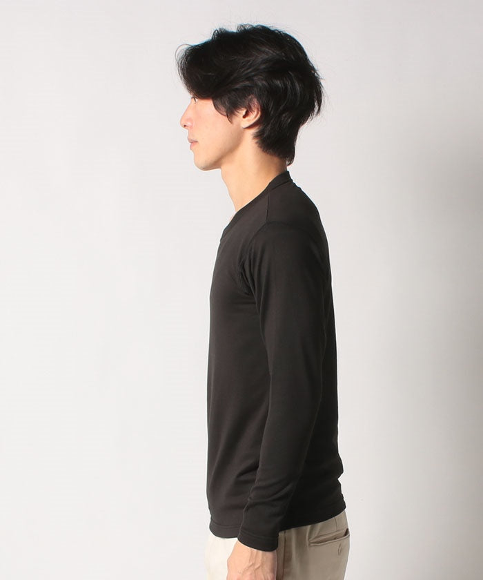 ジーンズメイト JEANS MATE 【BLUE STANDARD】ふわもち素材！ あったか クルーネック カットソー ロンT 長袖 （オフホワイト） オフホワイト