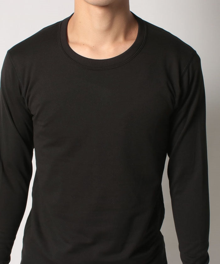 ジーンズメイト JEANS MATE 【BLUE STANDARD】ふわもち素材！ あったか クルーネック カットソー ロンT 長袖 （オフホワイト） オフホワイト