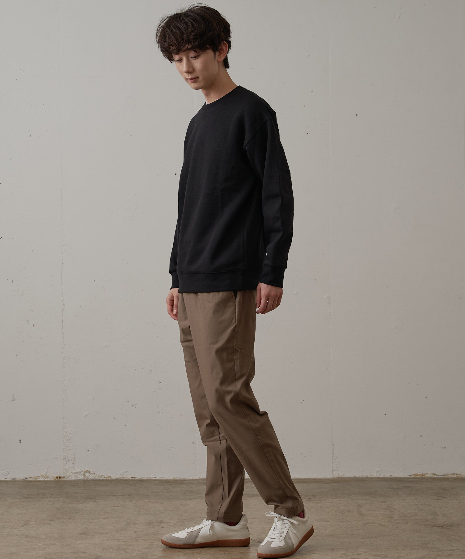 ジーンズメイト JEANS MATE 【BLUE STANDARD】極ストレッチ スーパーストレッチ 起毛イージーパンツ 暖パンツ 冬パンツ 美脚パンツ  （ブラック） ブラック