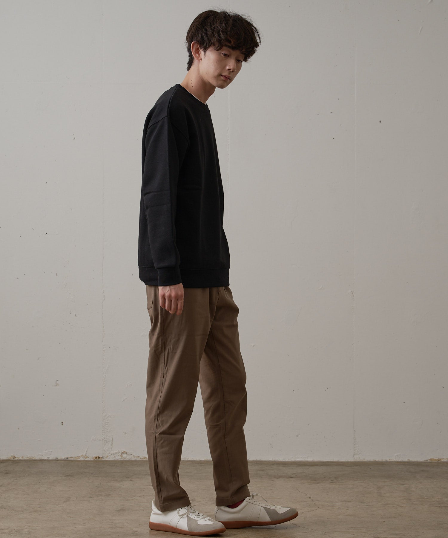 ジーンズメイト JEANS MATE 【BLUE STANDARD】極ストレッチ スーパーストレッチ 起毛イージーパンツ 暖パンツ 冬パンツ 美脚パンツ  （ブラック） ブラック