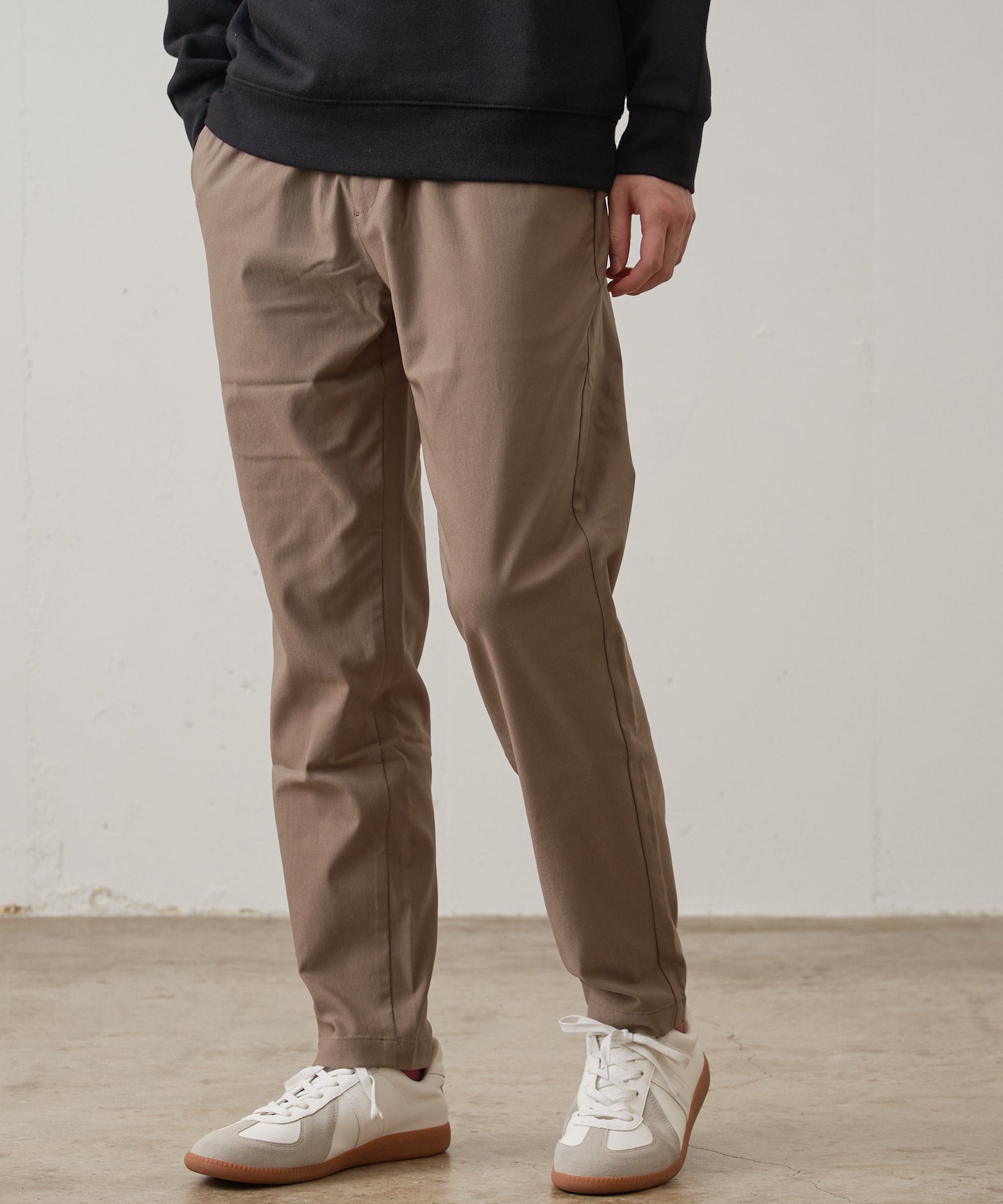 ジーンズメイト JEANS MATE 【BLUE STANDARD】極ストレッチ スーパーストレッチ 起毛イージーパンツ 暖パンツ 冬パンツ 美脚パンツ  （ブラック） ブラック