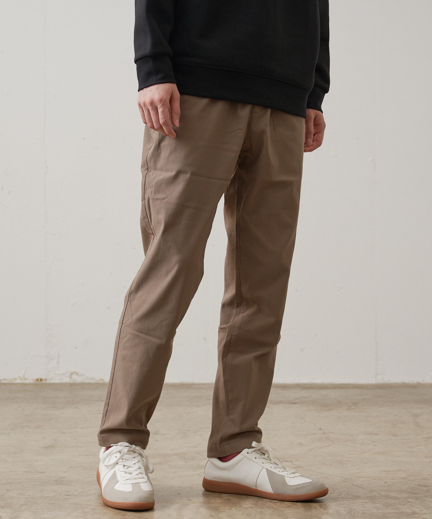 ジーンズメイト JEANS MATE 【BLUE STANDARD】極ストレッチ スーパーストレッチ 起毛イージーパンツ 暖パンツ 冬パンツ 美脚パンツ  （ブラック） ブラック