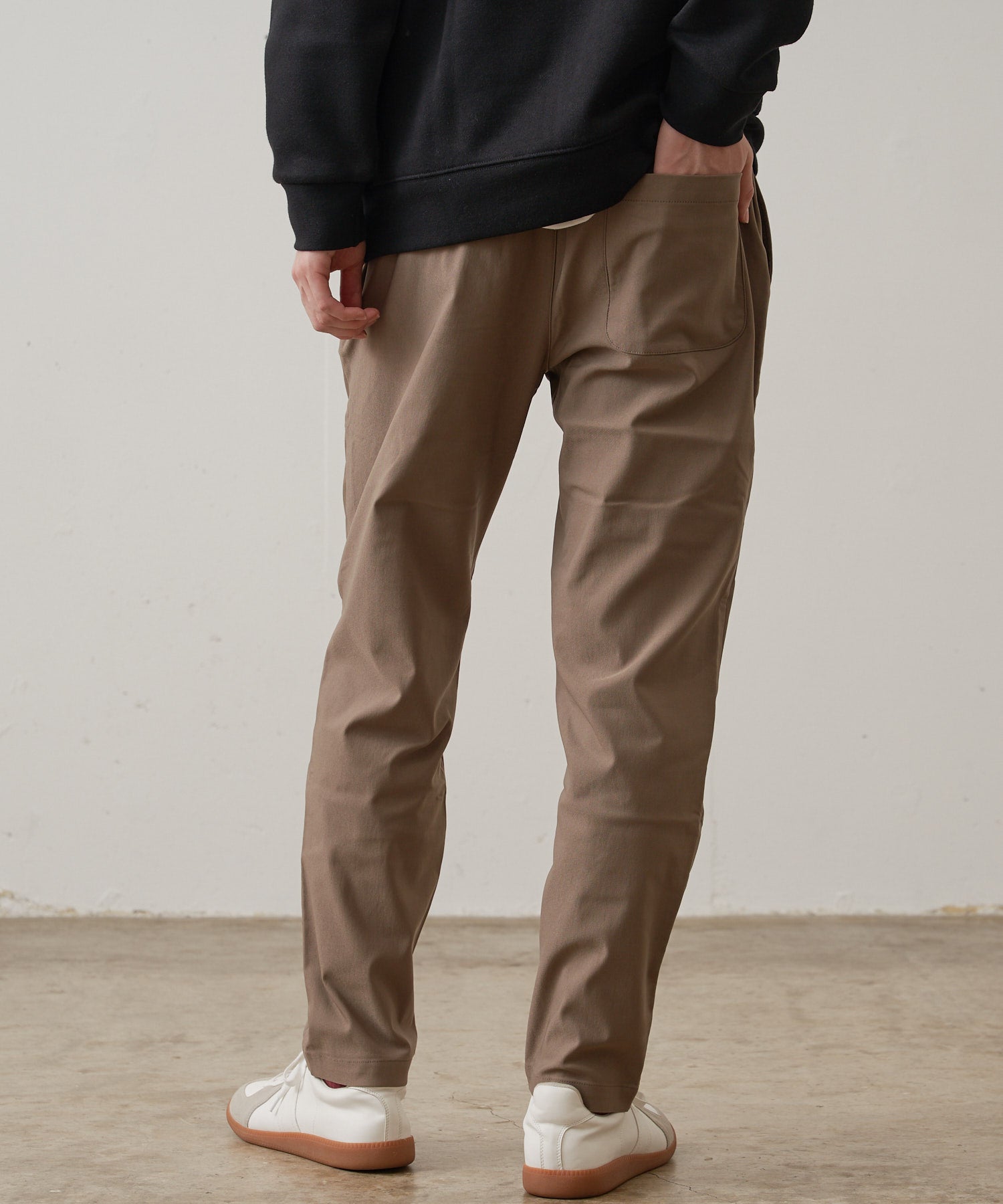 ジーンズメイト JEANS MATE 【BLUE STANDARD】極ストレッチ スーパーストレッチ 起毛イージーパンツ 暖パンツ 冬パンツ 美脚パンツ  （ブラック） ブラック