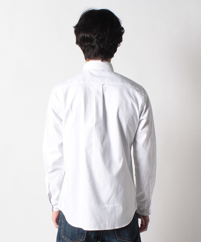 ジーンズメイト JEANS MATE 【BLUESTANDARD】速乾 ラクケア オックス ボタンダウン シャツ イージーケア 形態安定 （ホワイト） ホワイト