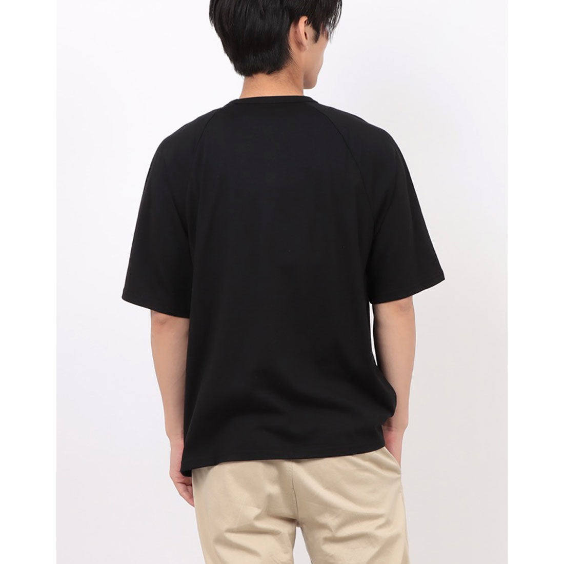 ジーンズメイト JEANS MATE SAVIER x ZERO STAIN コラボ ラグラン ポケット付 Tシャツ 汗染み 目立ちにくい ゼロステイン （ホワイト） ホワイト