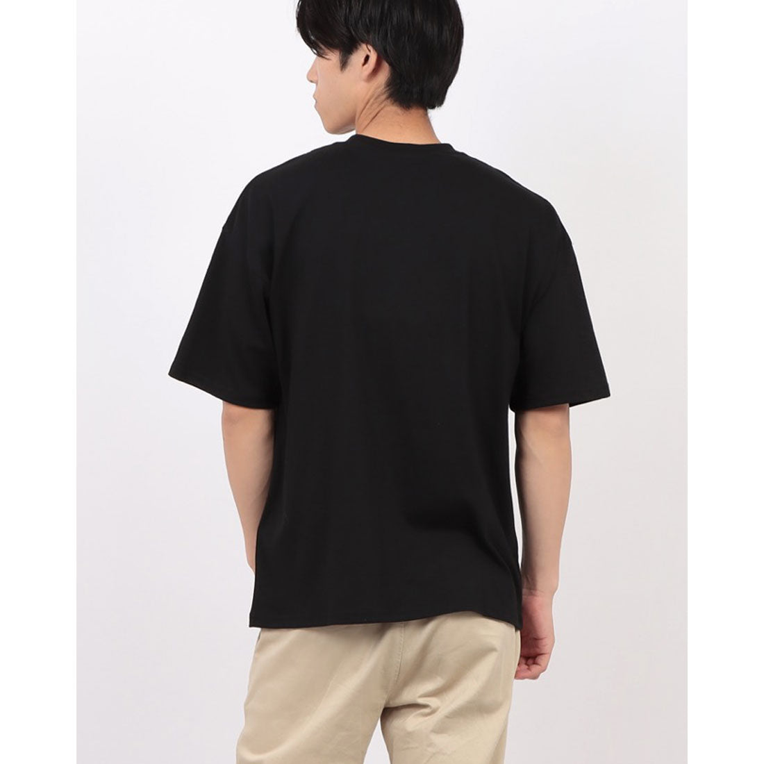 ジーンズメイト JEANS MATE SAVIER x ZERO STAIN コラボ VガゼットTシャツ 汗染み 目立ちにくい ゼロステイン （ブラック） ブラック