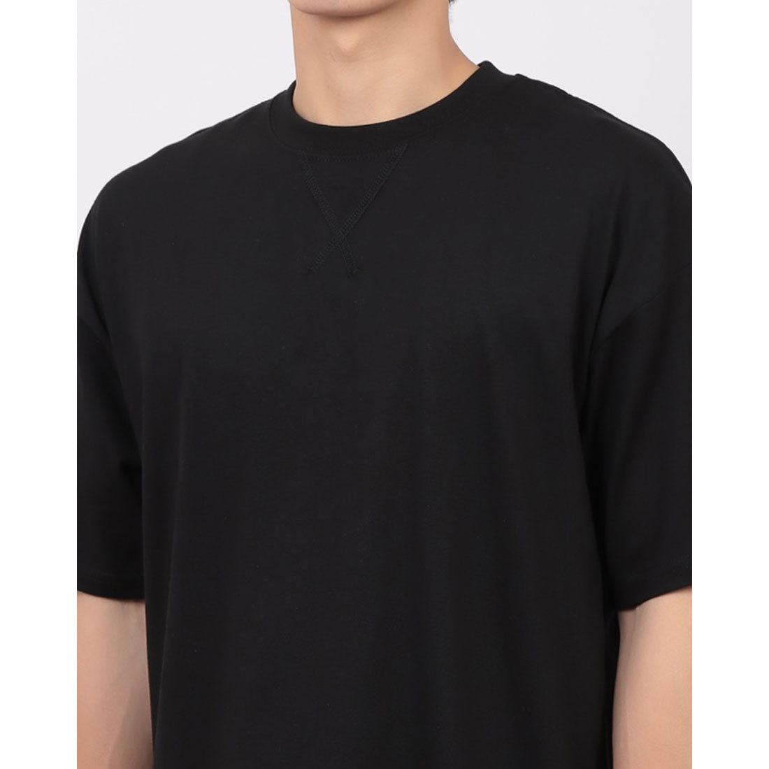 ジーンズメイト JEANS MATE SAVIER x ZERO STAIN コラボ VガゼットTシャツ 汗染み 目立ちにくい ゼロステイン （ブラック） ブラック