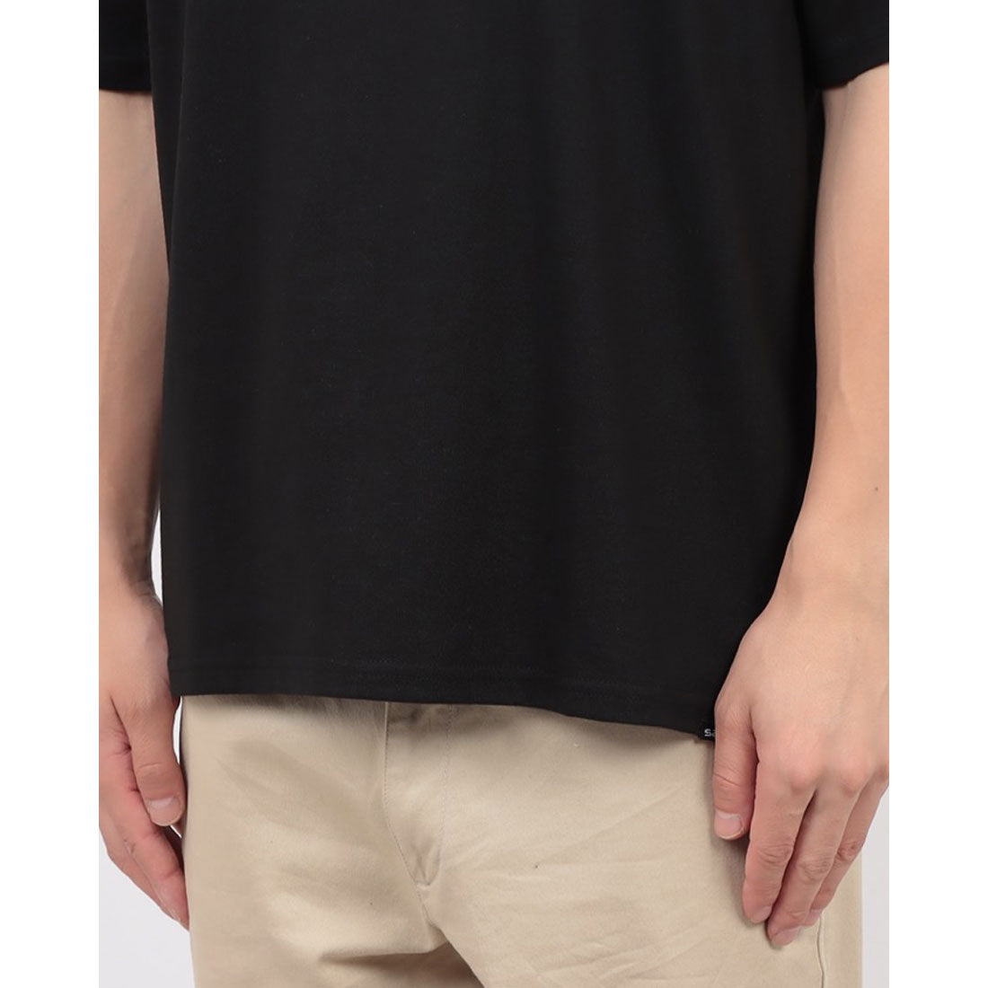 ジーンズメイト JEANS MATE SAVIER x ZERO STAIN コラボ VガゼットTシャツ 汗染み 目立ちにくい ゼロステイン （ブラック） ブラック