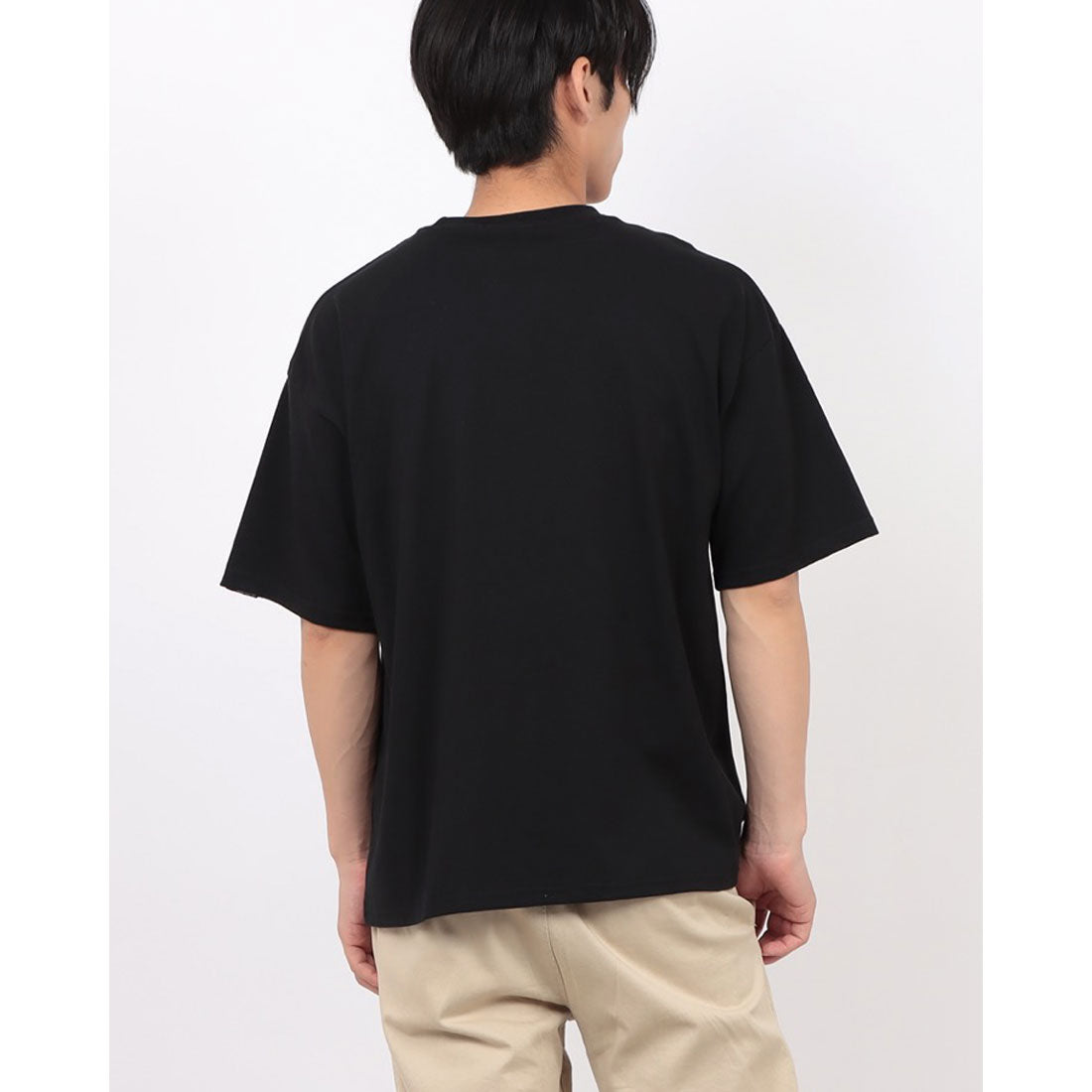 ジーンズメイト JEANS MATE SAVIER サークルロゴ プリントTシャツ2 （ブラック） ブラック