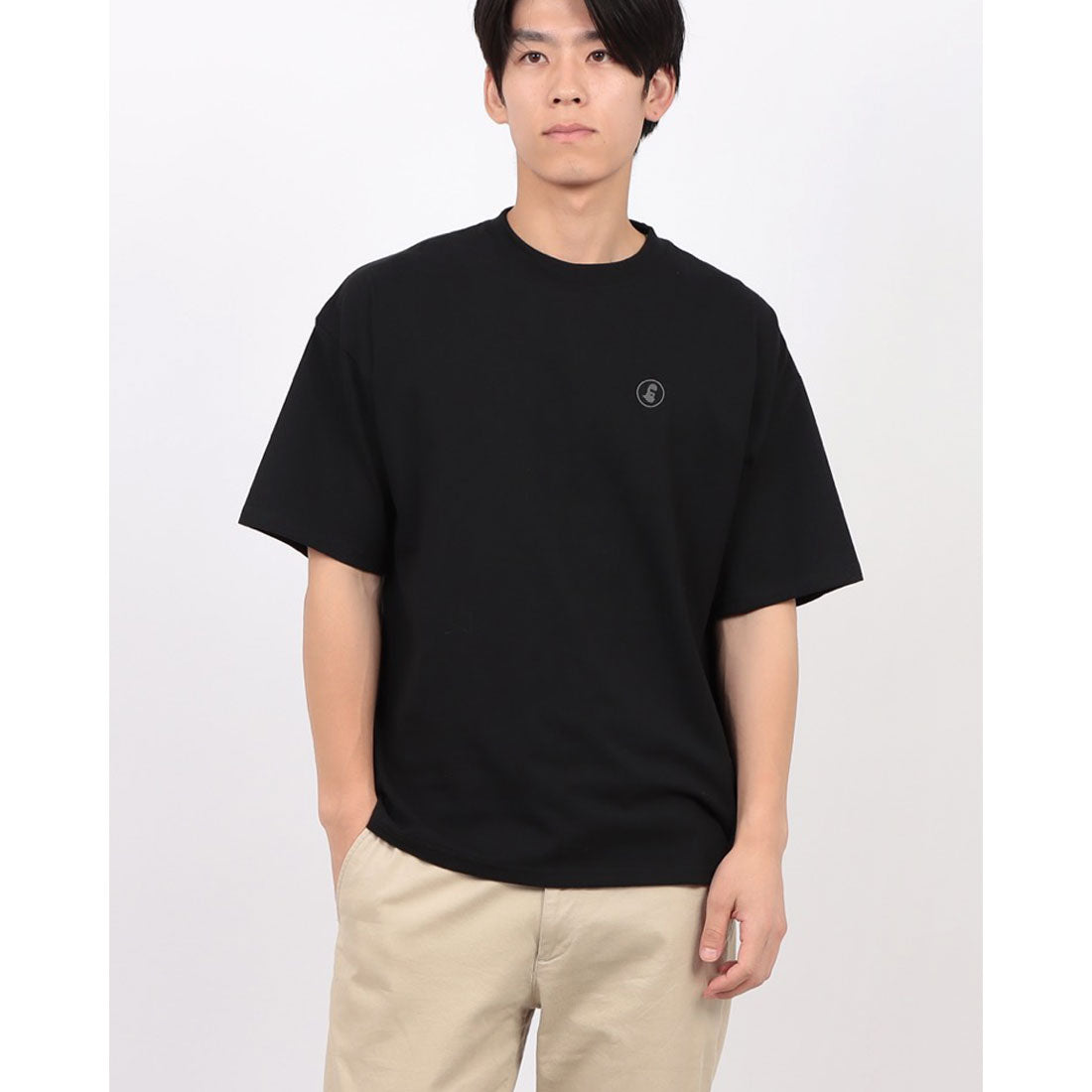 ジーンズメイト JEANS MATE SAVIER サークルロゴ プリントTシャツ （ホワイト） ホワイト